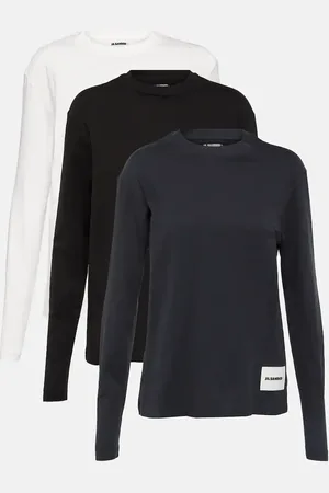 Jil Sander Set di 3 felpe in jersey di cotone