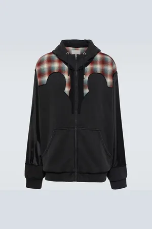 Maison Margiela X Pendleton - Felpa in cotone a quadri con cappuccio