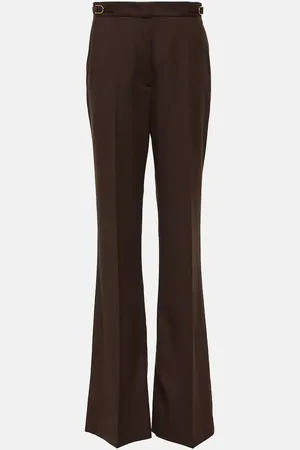 GABRIELA HEARST Pantaloni flared Vesta in lana a vita alta