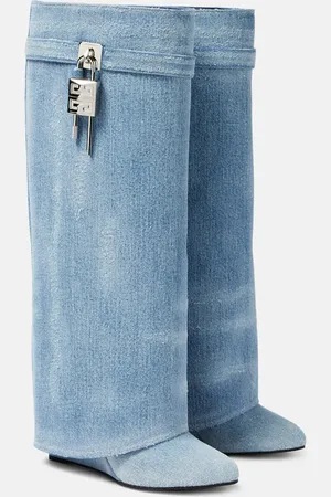 Givenchy Stivali Shark Lock in denim