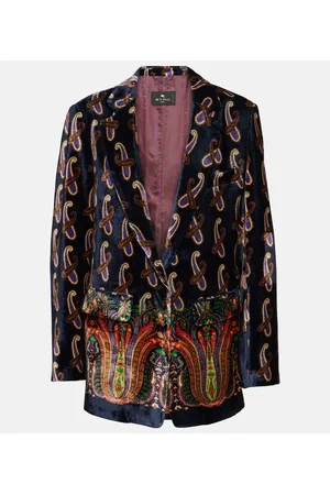 Etro Blazer monopetto in velluto