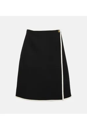 VALENTINO Minigonna Roman Stud in lana e seta