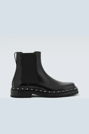 VALENTINO GARAVANI Stivaletti Chelsea M-Way Rockstud in pelle
