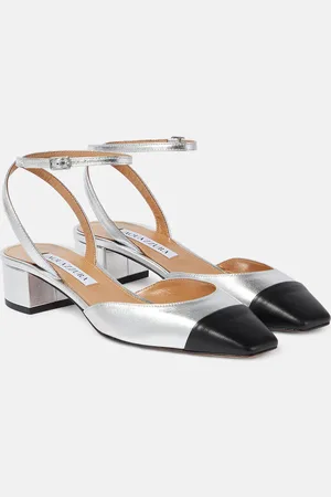 Aquazzura Pumps French Flirt 35 in pelle metallizzata