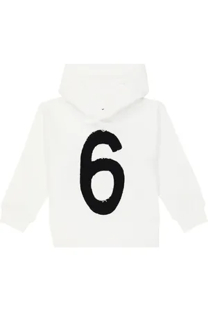 Maison Margiela Felpa in jersey di cotone con logo