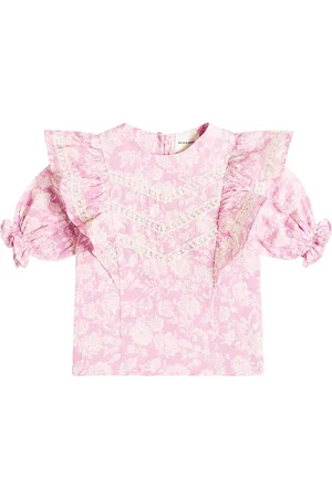 The New Society Top Santa Clarita in cotone con stampa