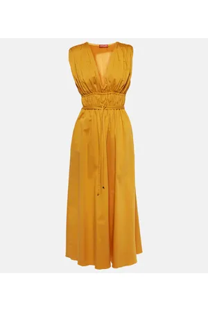 Altuzarra Abito midi Fiona in misto cotone