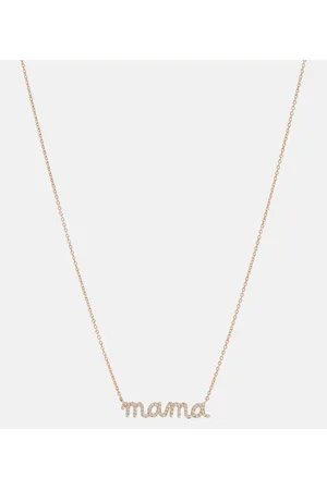 Sydney Evan Collana Mama in 14kt con diamanti