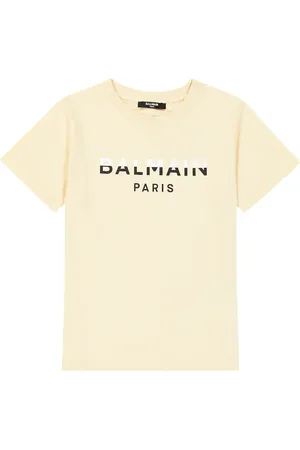 Balmain T-shirt in jersey di cotone con logo