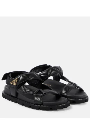 Prada Sandali Fussbett in pelle matelassé