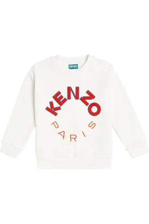 Kenzo Felpa in jersey di misto cotone con logo