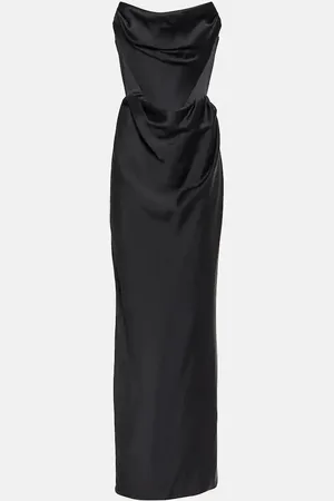 Vivienne Westwood Abito bustier lungo in raso