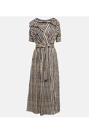 Altuzarra Abito midi Lydia in misto cotone