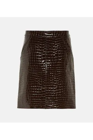 Tom Ford Minigonna in pelle stampata