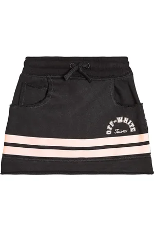 OFF-WHITE Gonna in jersey di cotone a righe
