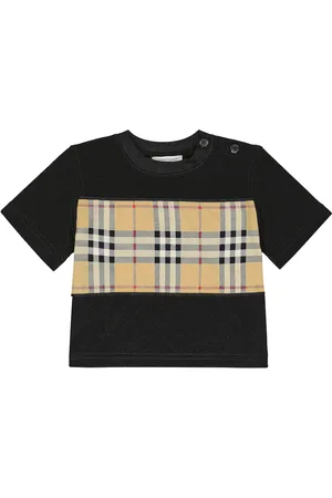 Burberry T-shirt in misto cotone a quadri