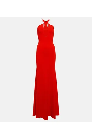 Victoria Beckham Abito lungo con scollo all’americana