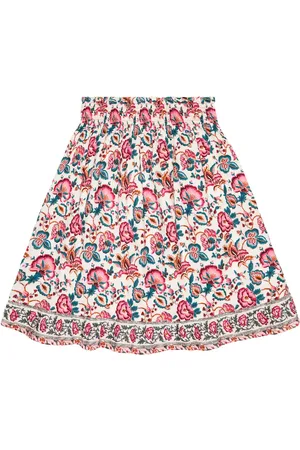Louise Misha Gonna midi in cotone Annetta con stampa