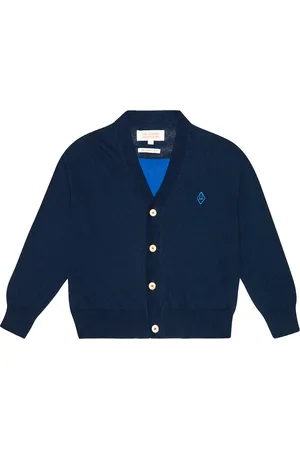 The Animals Observatory Cardigan Raccoon Logo in cotone