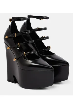 VERSACE Pumps Tempest in pelle con platform