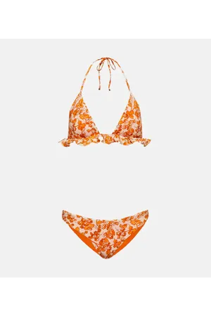 Etro Bikini con volant e stampa