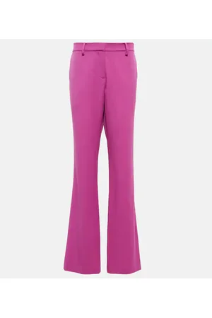 MAGDA BUTRYM Pantaloni regular in lana a vita bassa