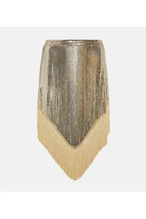 Paco rabanne Minigonna in maglia metallica