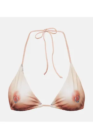 Jean Paul Gaultier Top bikini Tattoo Collection con stampa