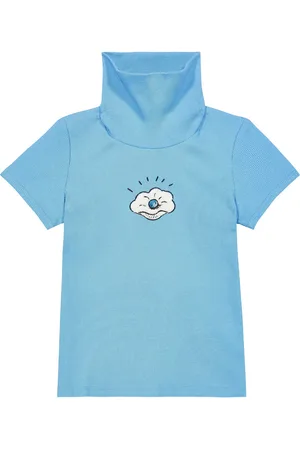 Mini Rodini T-shirt dolcevita Seashell in cotone