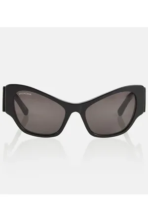 Balenciaga Occhiali da sole rettangolari in acetato