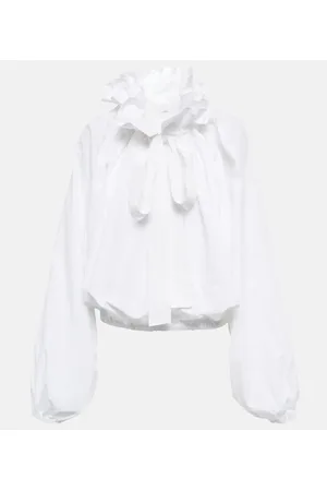 Patou Blusa in cotone con ruches
