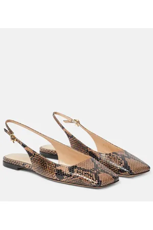 Gianvito Rossi Ballerine slingback Borneo in pelle