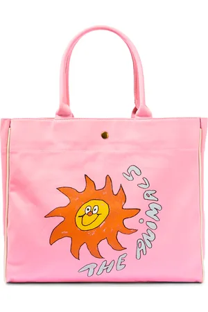 The Animals Observatory Borsa in canvas in cotone con stampa