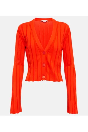 Stella McCartney Cardigan in maglia a coste di cotone