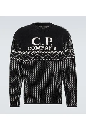 C.P. Company Pullover in ciniglia di cotone jacquard