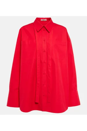 VALENTINO Camicia in popeline di cotone