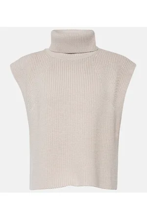 Marant Etoile Gilet Megan in lana con collo alto