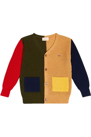 Bobo Choses Cardigan in misto lana a coste