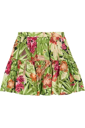 Kenzo Gonna a balze con stampa floreale