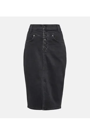 VERONICA BEARD Gonna midi di jeans Herron