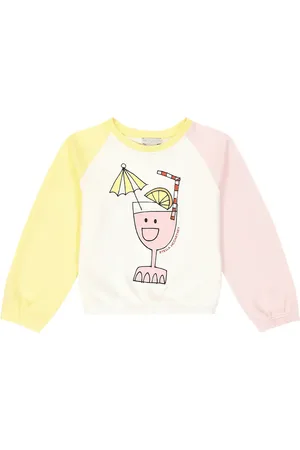 Stella McCartney Felpa in jersey di cotone con stampa