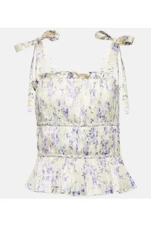 Ralph Lauren Top a balze con stampa