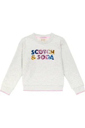 Scotch&Soda Felpa in jersey di cotone con paillettes