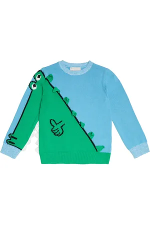 Stella McCartney Pullover in cotone con intarsio