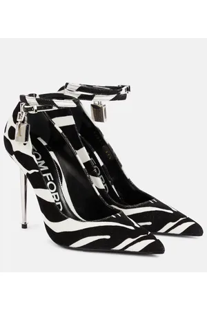Tom Ford Pumps Padlock in velluto con stampa