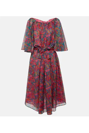 ERES Abito midi Darcy in cotone con stampa