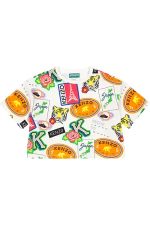 Kenzo T-shirt in misto cotone con stampa