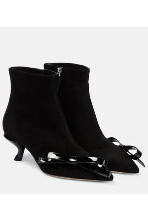 Roger Vivier Stivaletti Virgule Bow in suede