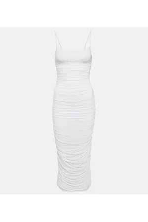 WARDROBE.NYC Abito midi in jersey con ruches