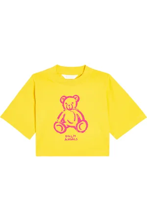 Palm Angels T-shirt cropped in jersey di cotone